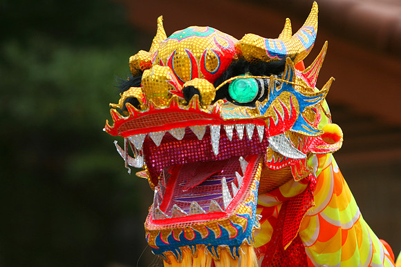 Dancing Dragon in Chinese new year parade