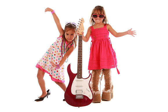 Two sisters having fun