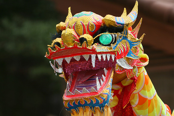 Dancing Dragon in Chinese new year parade