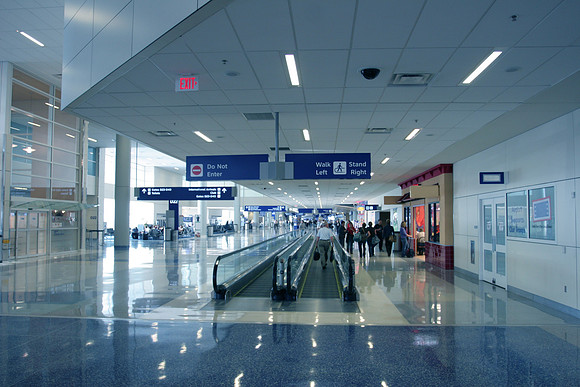 Passengers in Modern Airport